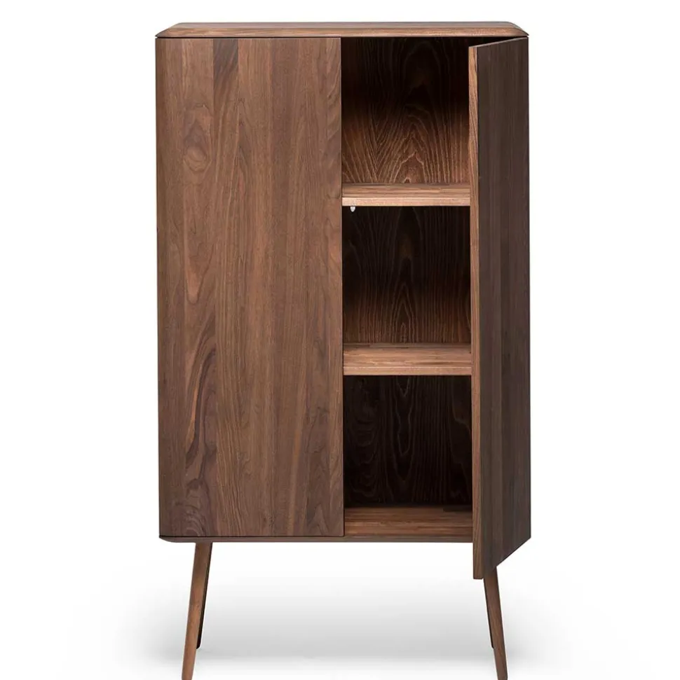 Retro Chic Highboard aus Nussbaum - Rivossa