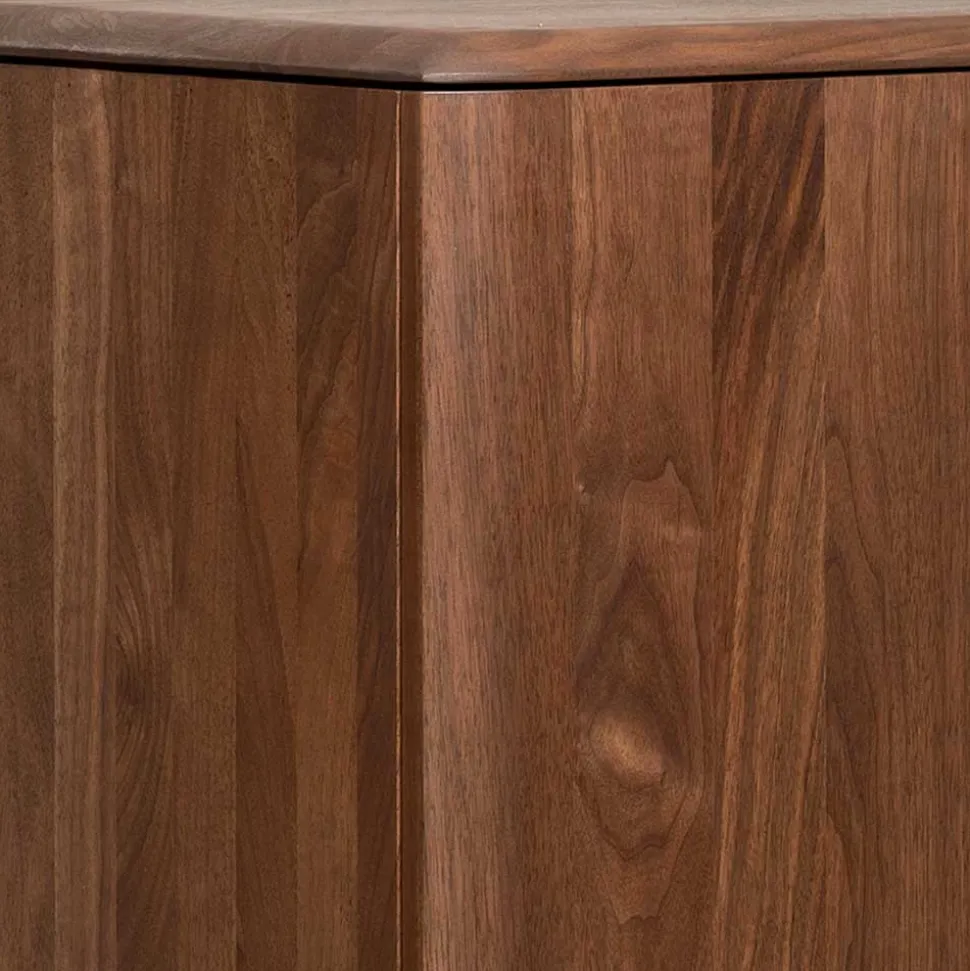 Retro Chic Highboard aus Nussbaum - Rivossa