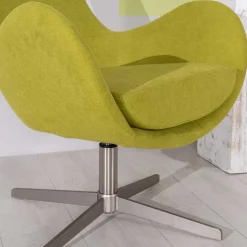 Retro Design Drehsessel in Hellgrün - Soraso