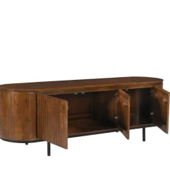 Retro Design Lowboard aus Mangoholz - Galadira