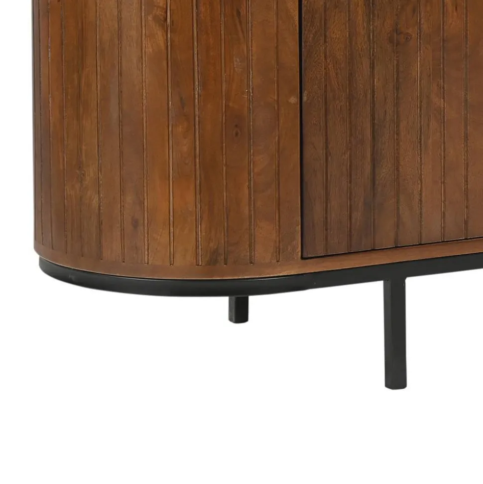 Retro Design Lowboard aus Mangoholz - Galadira