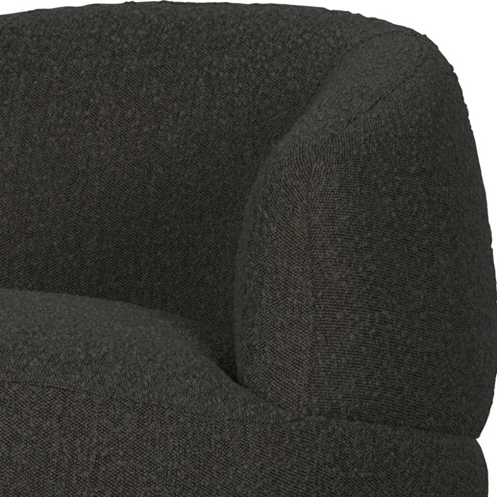 Retro Design Sessel aus Boucle Stoff - Fronco