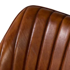 Retro Lederstuhl in Cognac Braun - Valtte