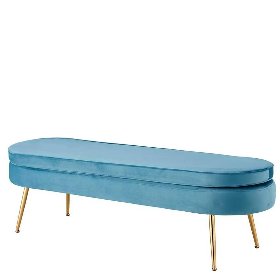 Retro Polsterbank in ovaler Form - Navanna
