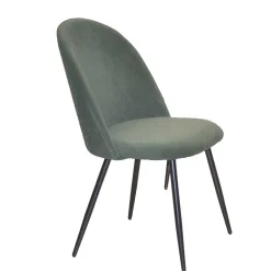 Retro Polsterstühle in Oliv Grün - Perry (4er Set)