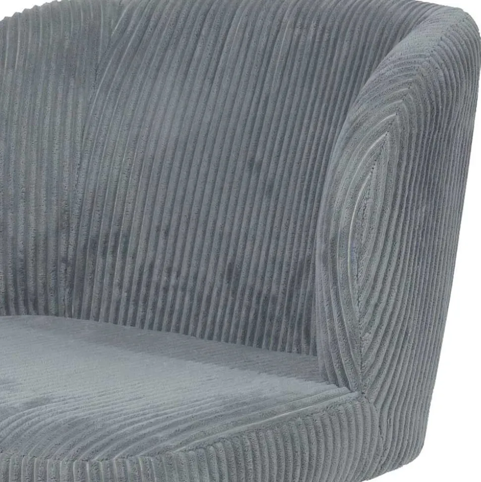 Retro Schreibtischstuhl in Grau - Tropica