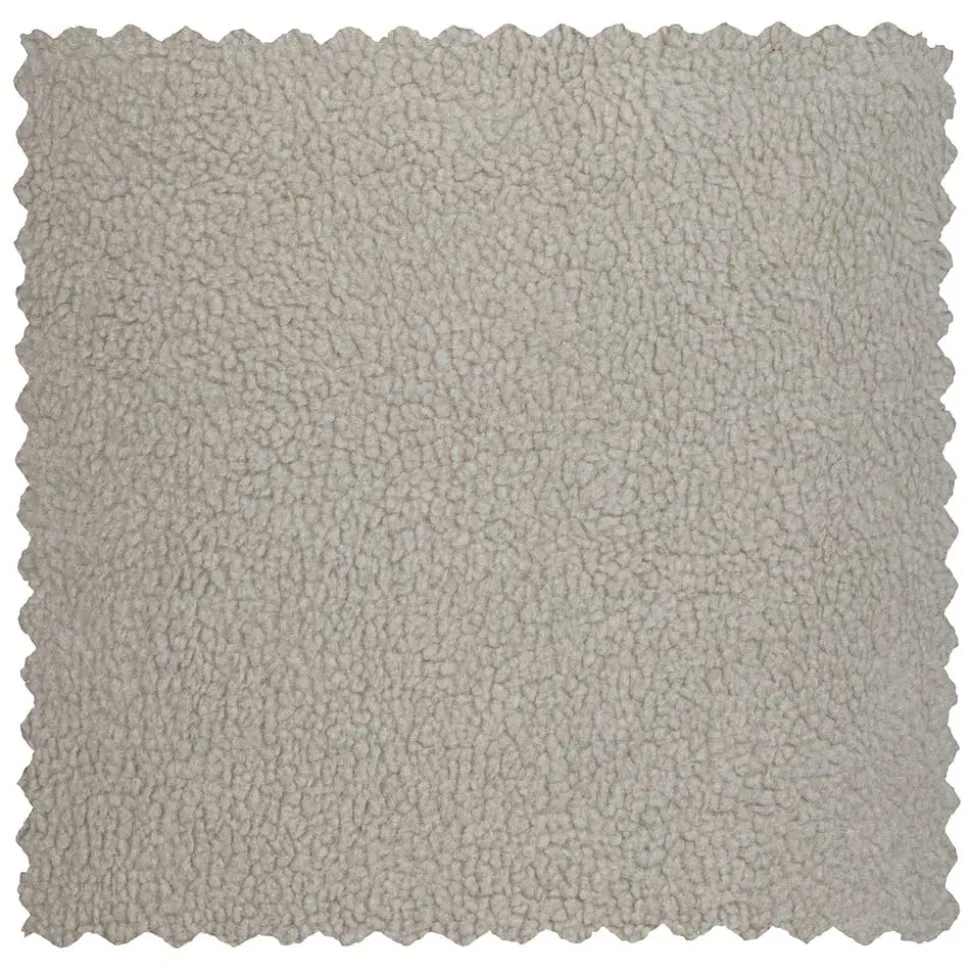 Retro Sessel aus Webplüsch in Off-White - Phinia