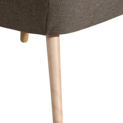 Retro Sessel in Beigegrau Stoff - Florida