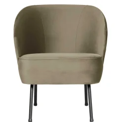 Retro Style Sessel in Khaki Samtbezug - Cuba