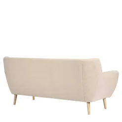 Retro Style Sofa in Beige mit Natur - Paulo