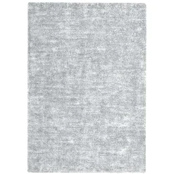 Retro Teppich in Hellgrau und Silbergrau - Methana