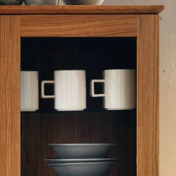 Retro Vitrine in Eichefarben - Number