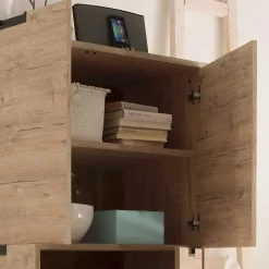 Retro Wohnwand im Eiche Dekor - Rodonda (dreiteilig)