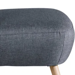 Retro-Sessel in Jeansblau Stoff - Florida