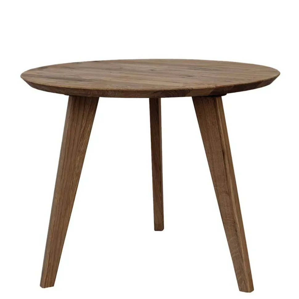 Retro-Wohnzimmertisch aus braun geöltem Eichenholz - Borganel