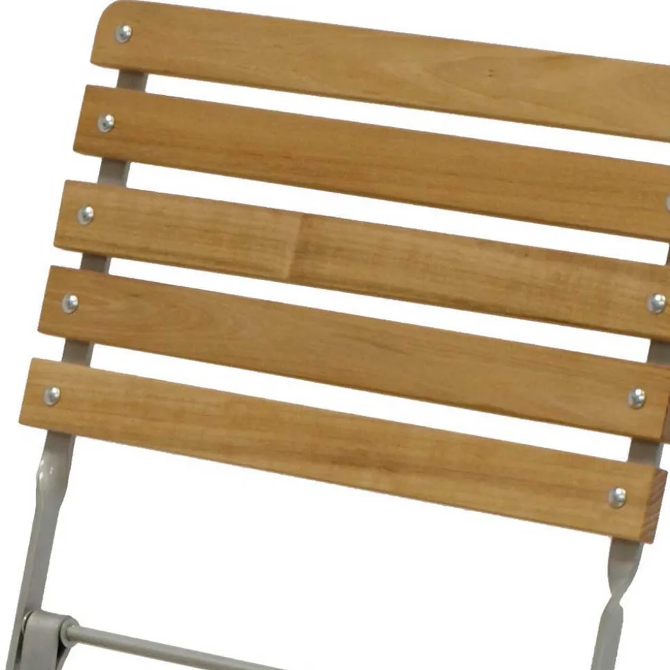 Robinie Klappstuhl mit Stahlgestell - Malka