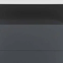 Rollcontainer Mondsieur in Weiß Anthrazit