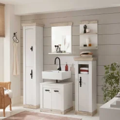 Romantik Country Badezimmer Möbel - Doules (fünfteilig)