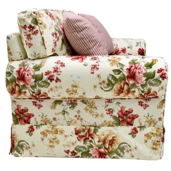 Romantisches Landhaus Sofa mit Blumen Stoff - Telik