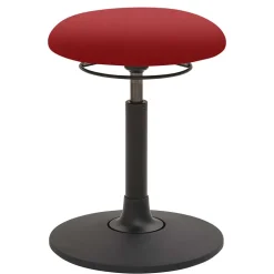 Roter Pendelhocker durch Gasdruck höhenverstellbar - Zurico
