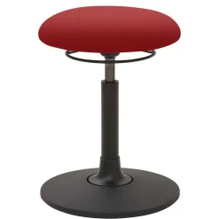 Roter Pendelhocker durch Gasdruck höhenverstellbar - Zurico
