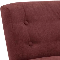 Roter Polstersessel im Retrostil - Jitalca