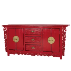 Rotes Sideboard im Asia Style - Iscian