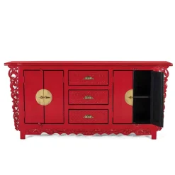 Rotes Sideboard im Asia Style - Iscian