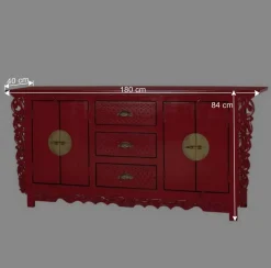 Rotes Sideboard im Asia Style - Iscian