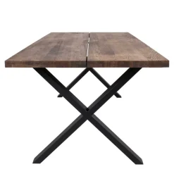 Räuchereiche Tisch & 6 Stühle - Alouis (siebenteilig)