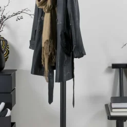 Runde Design Standgarderobe mit 5 Haken - Oladrios