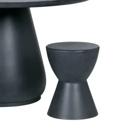 Runde Designhocker aus Tonfaser - Eterna (2er Set)