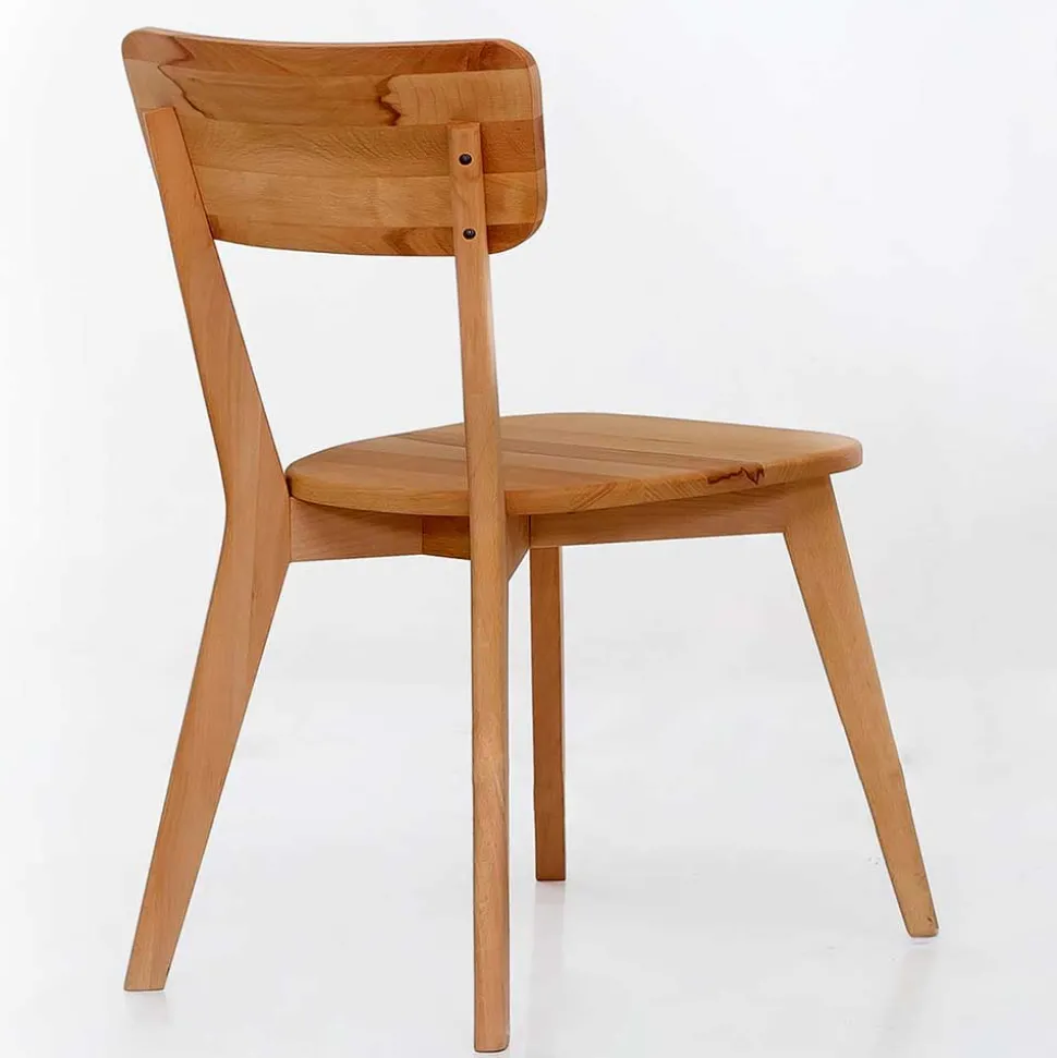 Runde Essgruppe aus Massivholz - Priemwa (fünfteilig)