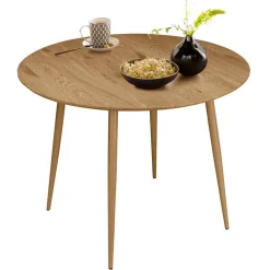 Runde Essgruppe mit Schalenstühlen - Fabiola (fünfteilig)