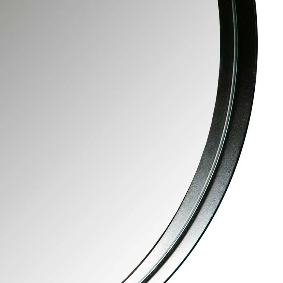 Runde Hängespiegel in Schwarz - Zyamonicus (2er Set)