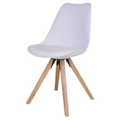 Runde Scandi Essgruppe in Weiß - Alberello (fünfteilig)