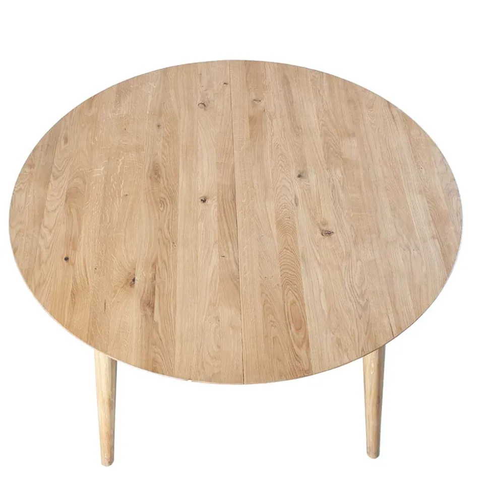 Runder Ausziehtisch aus Wildeiche - Venice