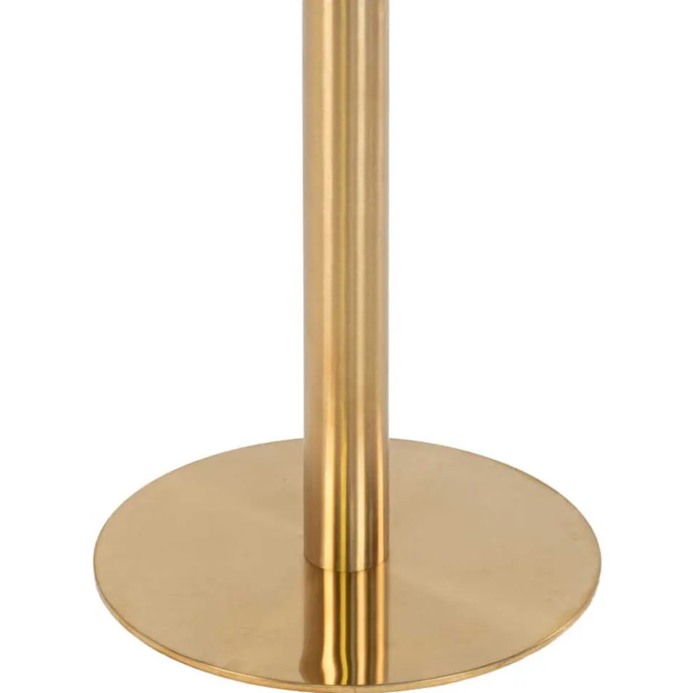 Runder Bartisch in Marmor Optik & Gold - Vinarios