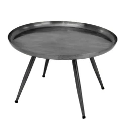 Runder Beistelltisch in Anthrazit - Carimo
