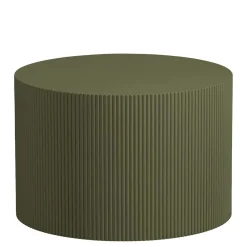 Runder Beistelltisch in Oliv Grün - Rhodos