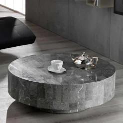 Runder Couchtisch Dezi aus Stein