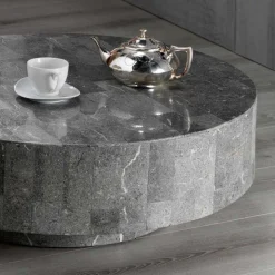 Runder Couchtisch Dezi aus Stein