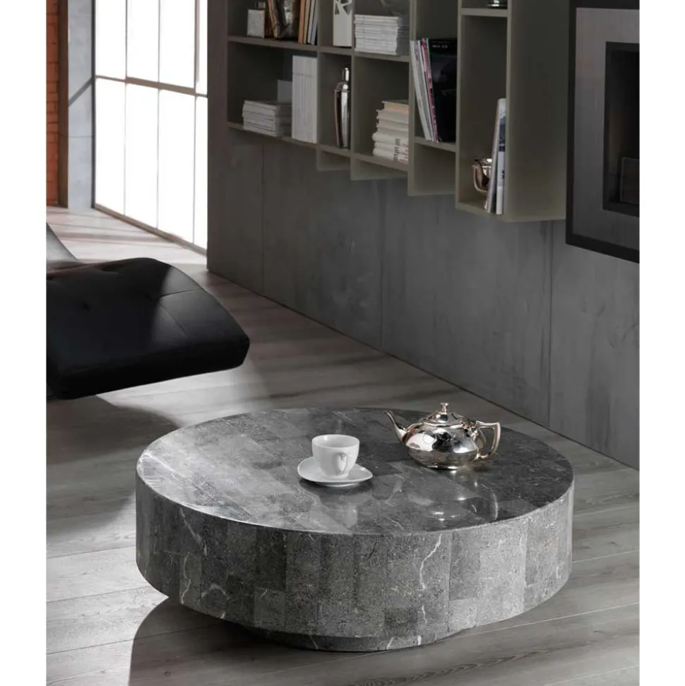 Runder Couchtisch Dezi aus Stein