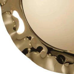 Runder Designerspiegel in Bronze - Atria