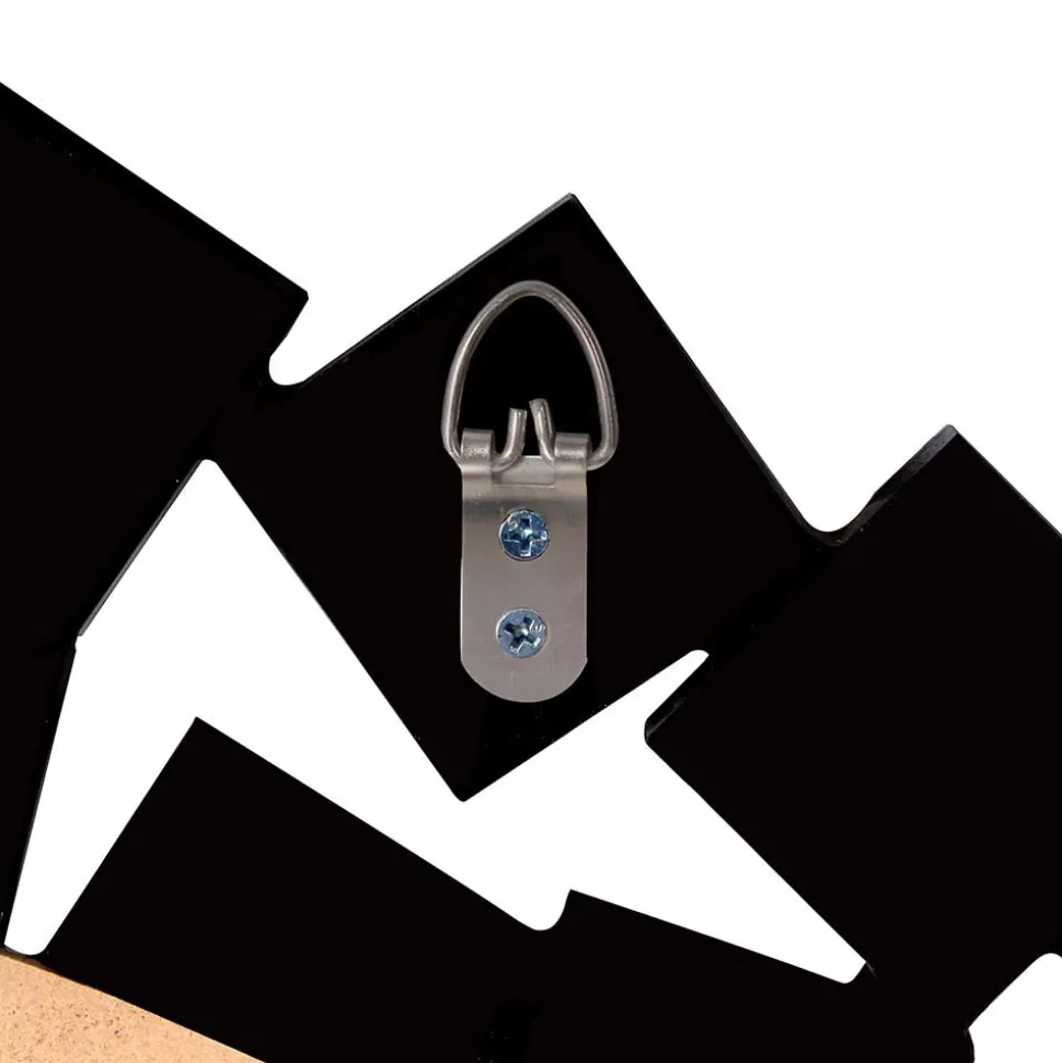 Runder Hängespiegel in Silber & Grau - Compadro