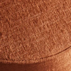 Runder Hocker in Rostbraun - Shearme