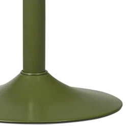 Runder Metall-Barhocker in Grün - höhenverstellbar - Giolia