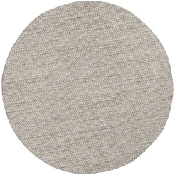 Runder Skandi Design Teppich in Sisal Optik - Lephanta