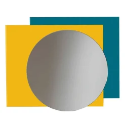 Runder Spiegel & rechteckiges Glas - Howland