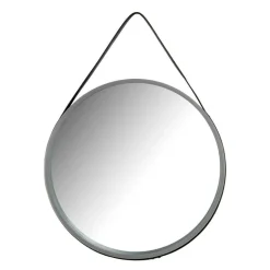 Runder Spiegel in Grau & Schwarz - Zutana